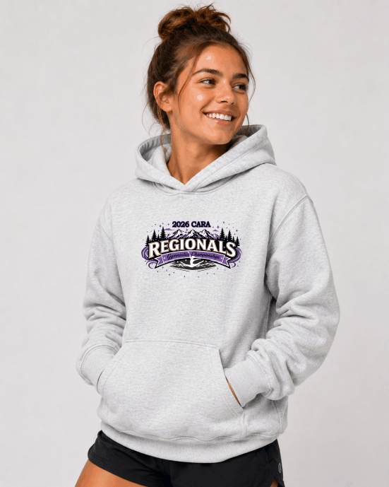 Official 2026 CARA Regional Gymnastics Hoodie | Event Apparel Basic