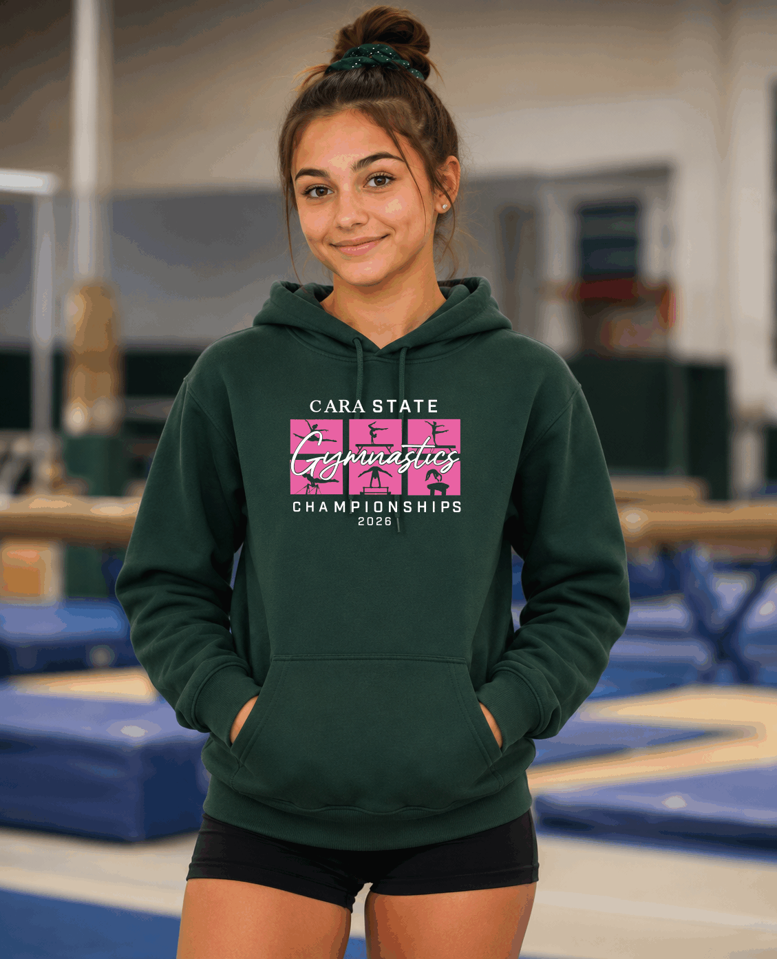 Official 2026 CARA State Gymnastics Championship Hoodies | Basic Style