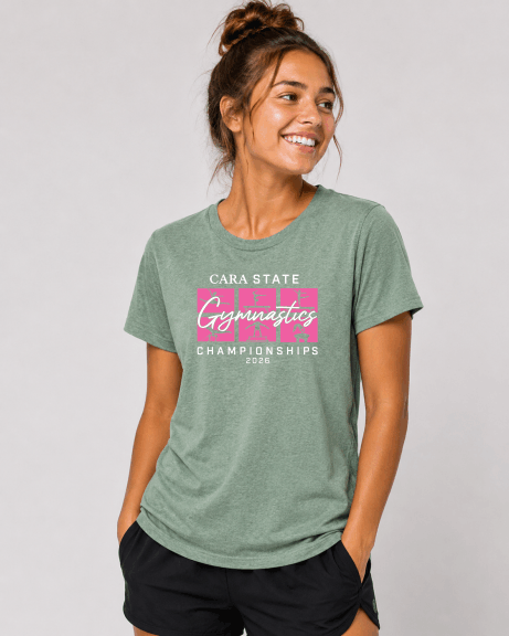 Official 2026 CARA State Gymnastics Championship T-Shirt | Event Apparel