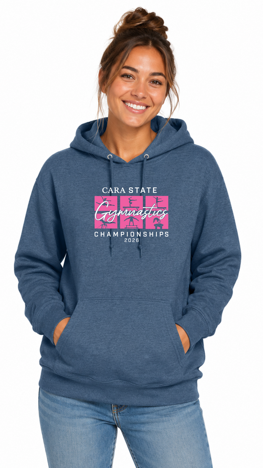 Official 2026 CARA State Gymnastics Championship Hoodies | Basic Style