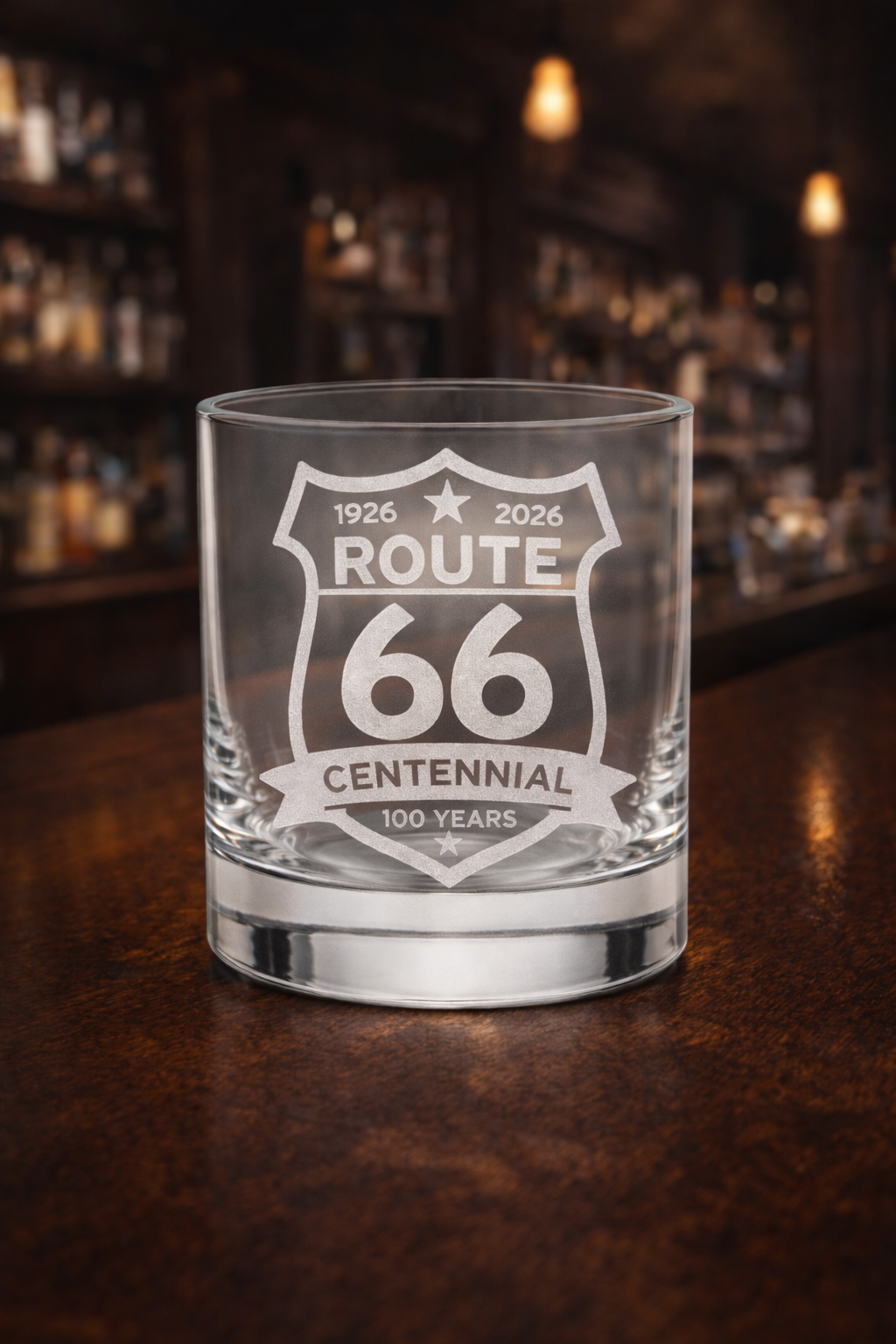 Commeremorative Route 66   8 oz Rocks Glass