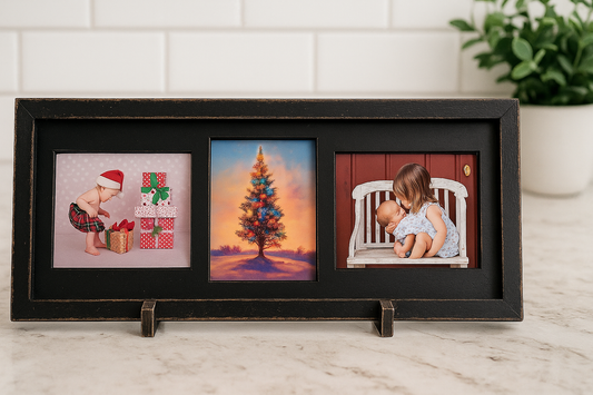 Horizontal  Rectangle 3 Magnet Frame