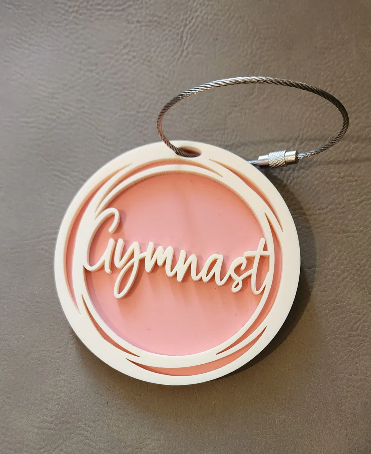 Acrylic Gymnast Bag-Tag