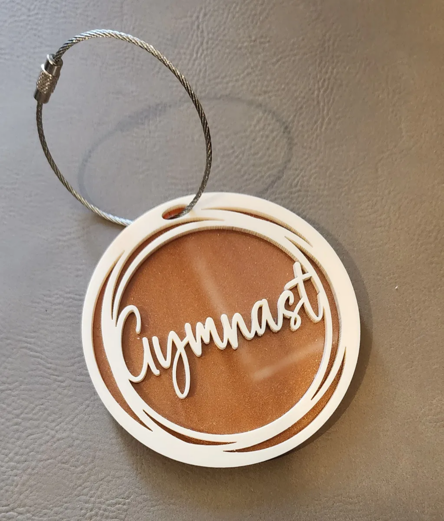 Acrylic Gymnast Bag-Tag