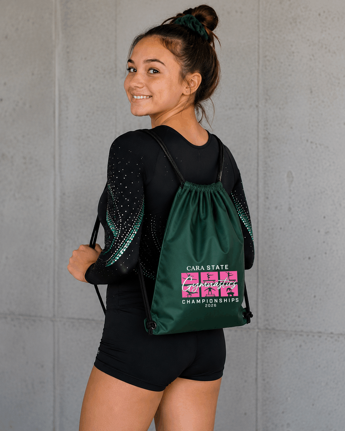 2026 CARA State Championships Drawstring Bag | Gymnastics Cinch Backpack